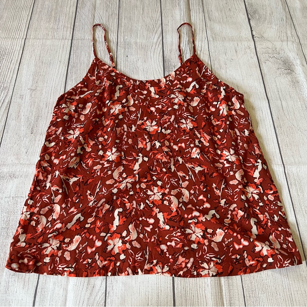 TREASURE & BOND NWT FLORAL SLEEVELESS TOP, SIZE SMALL